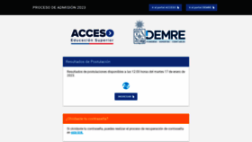 What Demre.cl website looked like in 2023 (1 year ago)