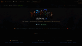 What Diablo2.io website looked like in 2023 (3 years ago)