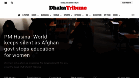 What Dhakatribune.com website looked like in 2023 (1 year ago)