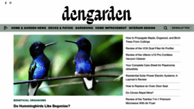 What Dengarden.com website looked like in 2023 (1 year ago)
