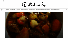 What Delishably.com website looked like in 2023 (1 year ago)
