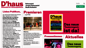 What Dhaus.de website looked like in 2023 (1 year ago)