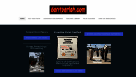 What Dontperish.com website looked like in 2023 (1 year ago)