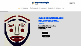 What Dermatologia.cat website looked like in 2023 (1 year ago)