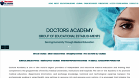 What Doctorsacademy.org website looked like in 2023 (1 year ago)