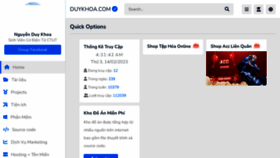 What Duykhoa.com website looked like in 2023 (1 year ago)