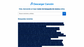 What Descargarcancion.com website looked like in 2023 (1 year ago)