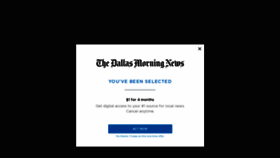 What Dallasmorningnews.com website looked like in 2023 (1 year ago)