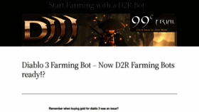 What D3farmingbot.com website looked like in 2023 (1 year ago)