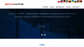 What Datamatic.pl website looked like in 2023 (2 years ago)