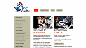 What Docassist.co.za website looked like in 2023 (1 year ago)