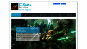 What D1stats.ru website looked like in 2023 (1 year ago)