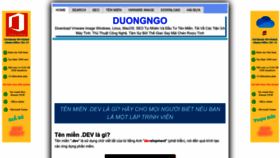 What Duongngo.com website looked like in 2023 (1 year ago)