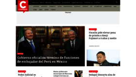 What Diariocorreo.pe website looked like in 2023 (1 year ago)