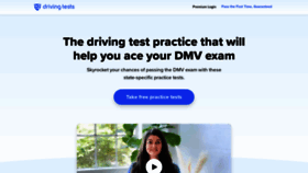 What Driving-tests.org website looked like in 2023 (1 year ago)