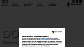 What Dorsten.de website looked like in 2023 (2 years ago)