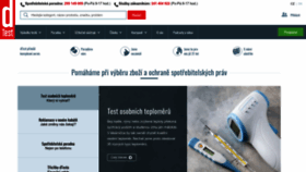 What Dtest.cz website looked like in 2023 (1 year ago)