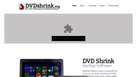 What Dvdshrink.org website looked like in 2023 (1 year ago)