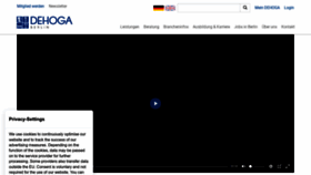 What Dehoga-berlin.de website looked like in 2023 (1 year ago)