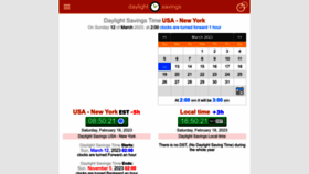 What Daylight-savings.com website looked like in 2023 (2 years ago)