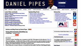 What Danielpipes.org website looked like in 2023 (1 year ago)