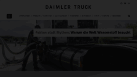 What Daimlertruck.com website looked like in 2023 (1 year ago)