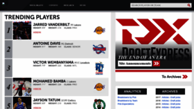 What Draftexpress.com website looked like in 2023 (1 year ago)