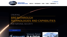 What Darpa.mil website looked like in 2023 (1 year ago)
