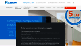 What Daikin.pl website looked like in 2023 (1 year ago)