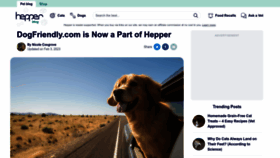 What Dogfriendly.com website looked like in 2023 (1 year ago)