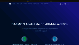 What Daemon-tools.cc website looked like in 2023 (2 years ago)
