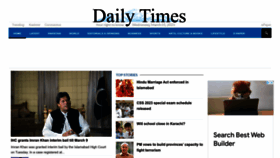 What Dailytimes.com.pk website looked like in 2023 (1 year ago)