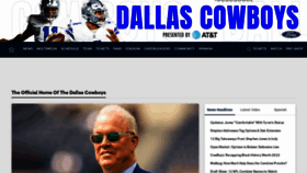 What Dallascowboys.com website looked like in 2023 (1 year ago)
