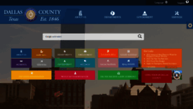 What Dallascounty.org website looked like in 2023 (1 year ago)