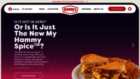 What Dennys.com website looked like in 2023 (1 year ago)