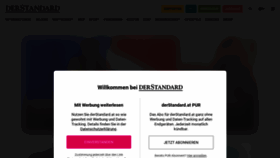 What Derstandard.at website looked like in 2023 (1 year ago)