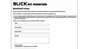 What Dickblick.com website looked like in 2023 (1 year ago)
