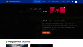 What Digital-photography-school.com website looked like in 2023 (1 year ago)