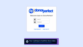 What Donorperfect.net website looked like in 2023 (1 year ago)