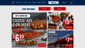 What Dominos.com website looked like in 2023 (1 year ago)