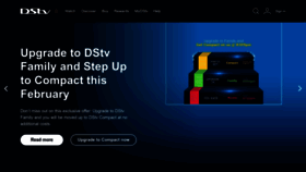 What Dstv.com website looked like in 2023 (1 year ago)