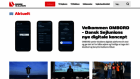 What Dansksejlunion.dk website looked like in 2023 (1 year ago)