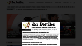 What Der-postillon.com website looked like in 2023 (1 year ago)