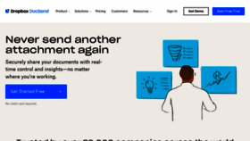 What Docsend.com website looked like in 2023 (1 year ago)