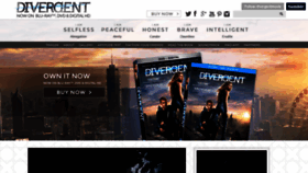 What Divergentthemovie.com website looked like in 2023 (1 year ago)