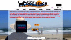 What Dogbeach.org website looked like in 2023 (1 year ago)