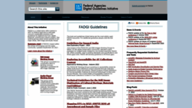 What Digitizationguidelines.gov website looked like in 2023 (1 year ago)