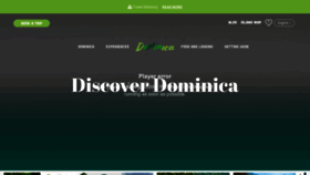 What Discoverdominica.com website looked like in 2023 (1 year ago)