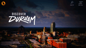 What Discoverdurham.com website looked like in 2023 (1 year ago)