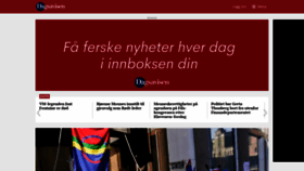 What Dagsavisen.no website looked like in 2023 (1 year ago)